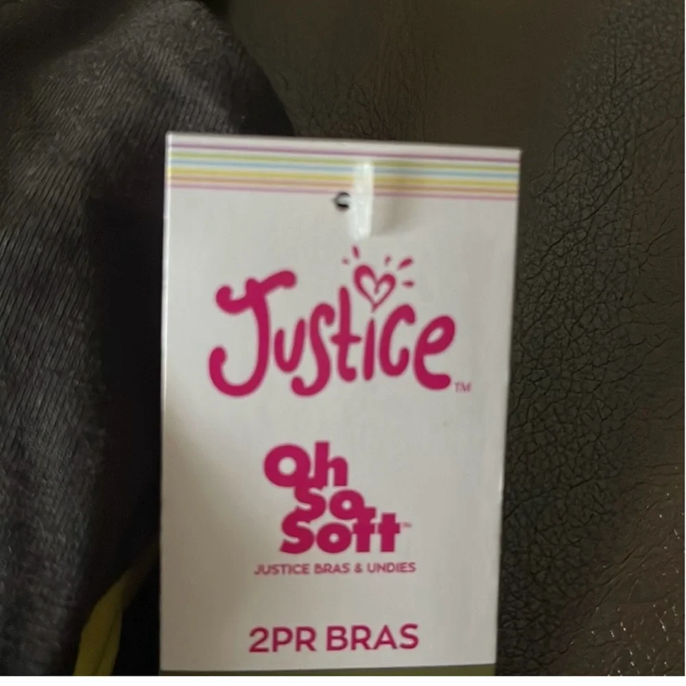 Justice Girls Sport Bras 2 Pack Longline Racerback & Removible Pads.NWT